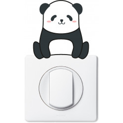 Stickers panda pour prise et interrupteur