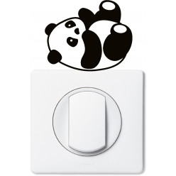 Stickers panda pour prise et interrupteur