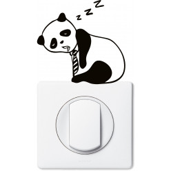 Stickers panda pour prise et interrupteur