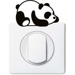 Stickers panda pour prise et interrupteur