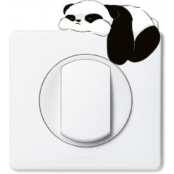 Stickers panda pour prise et interrupteur