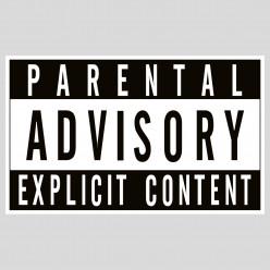 Stickers parental advisory explicit content