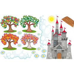 Stickers paysage chateau