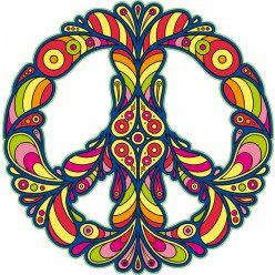 Stickers peace and love
