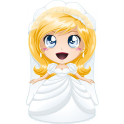 Stickers petite mariée