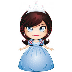 Stickers petite princesse