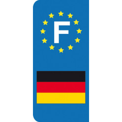 Stickers Plaque Allemagne