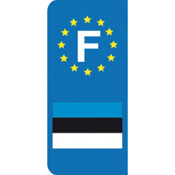 Stickers Plaque Estonie