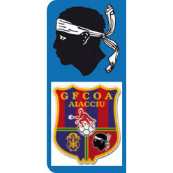 Stickers Plaque GFCOA Ajaccio