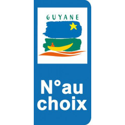 Stickers Plaque Guyane