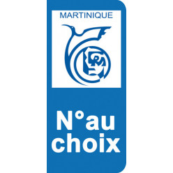 Stickers Plaque Martinique