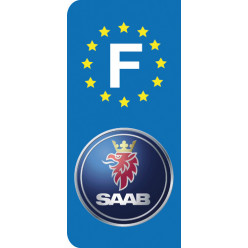 Stickers Plaque Saab