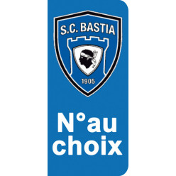 Stickers Plaque SC Bastia