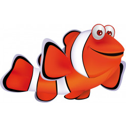 Stickers poisson clown