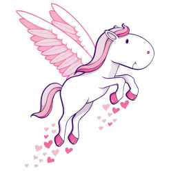 Stickers Poney Coeur