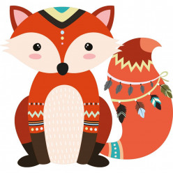 Stickers renard indien