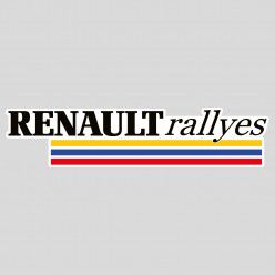 Stickers renault rallyes