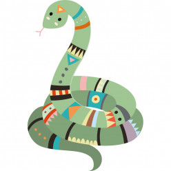 Stickers serpent indien