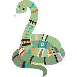 Stickers serpent indien