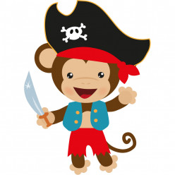 Stickers singe pirate