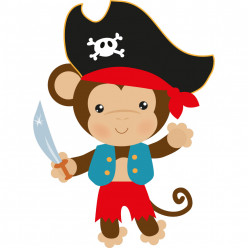 Stickers singe pirate