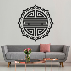 Stickers symbole rond asiatique 