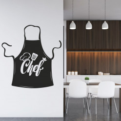 Stickers tablier de cuisine chef