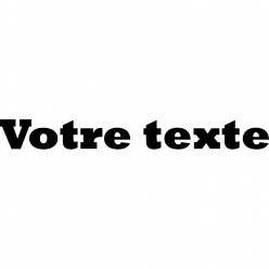 Stickers texte personnalisé