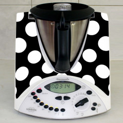 Stickers Thermomix TM 31 Noir à pois 