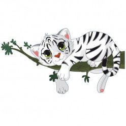 Stickers Tigre Blanc