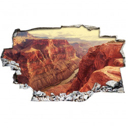 Stickers Trompe l'oeil 3D - Canyon