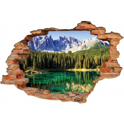 Stickers Trompe l'oeil 3D Lac 