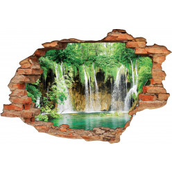 Stickers Trompe l'oeil 3D Lac 3