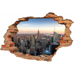 Stickers Trompe l'oeil 3D New York