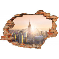 Stickers Trompe l'oeil 3D New York 3