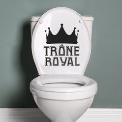 Stickers wc trône royal