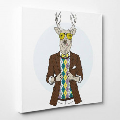 Tableau toile - Cerf Cool 11