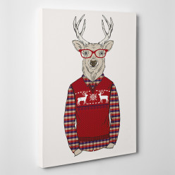 Tableau toile - Cerf Cool