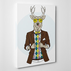 Tableau toile - Cerf Cool 2