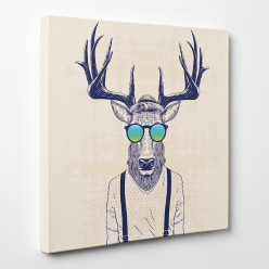 Tableau toile - Cerf Cool 5