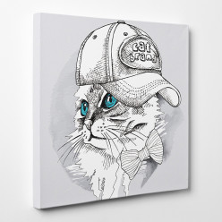 Tableau toile - Chat Cool 2