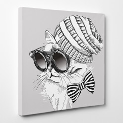 Tableau toile - Chat Cool 6