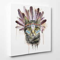 Tableau toile - Chat Indien