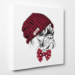 Tableau toile - Chien Cool 2