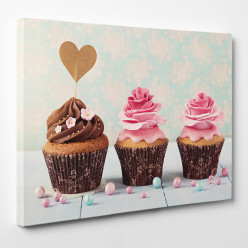 Tableau toile - Cupcakes 3