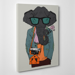 Tableau toile - Eléphant Cool