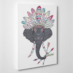 Tableau toile - Elephant Indien