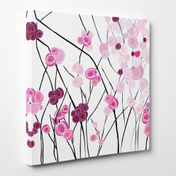 Tableau toile - Fleurs Abstrait 5