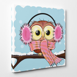 Tableau toile - Hibou 4