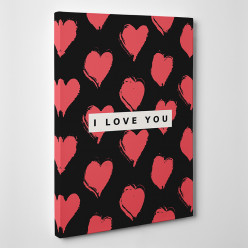 Tableau toile - I love You 